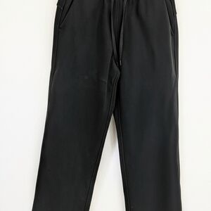CRZ YOGA Women's Black Fleece Lined Straight Leg Adjustable Waist Size Small